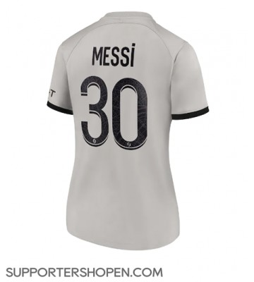 Paris Saint-Germain Lionel Messi #30 Borta Matchtröja Dam 2022-23 Kortärmad